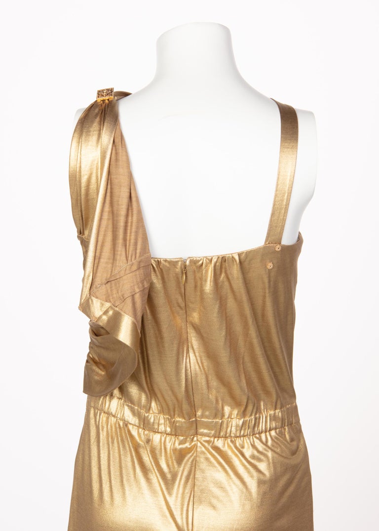 Chanel Paris-Byzance Gold Silk Godess Maxi Dress, 2011
