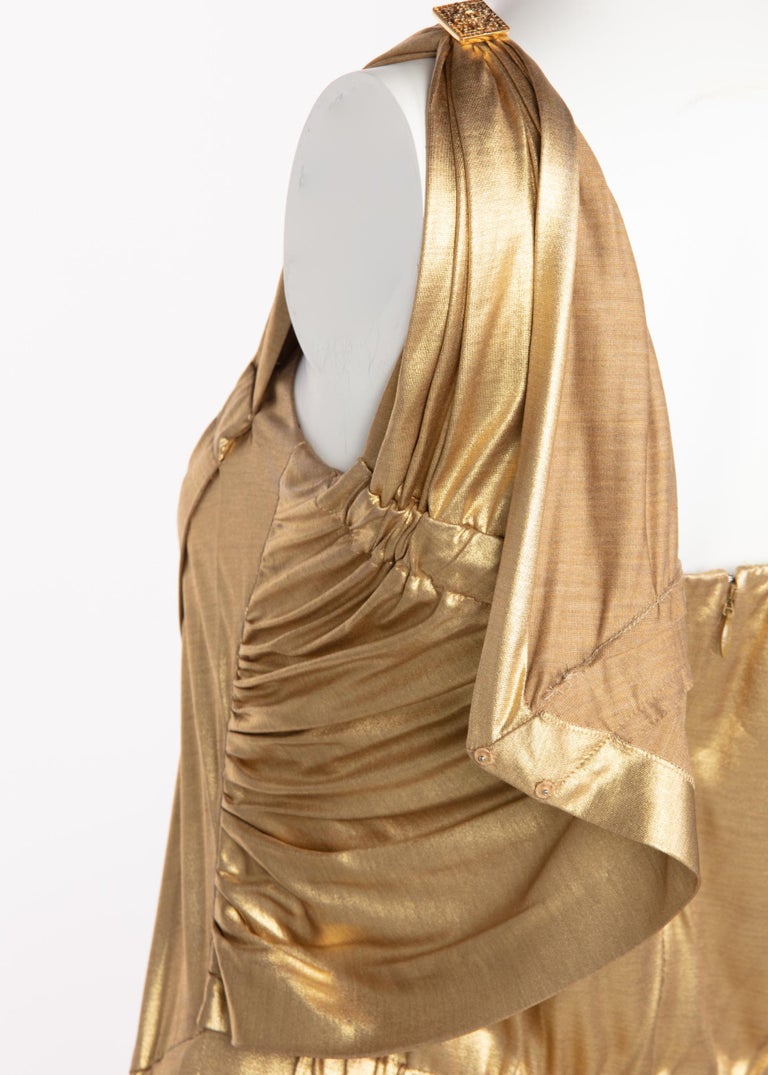 Chanel Paris-Byzance Gold Silk Godess Maxi Dress, 2011