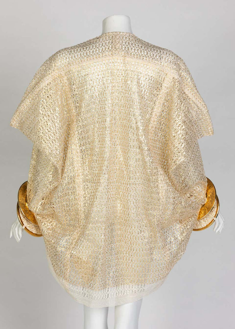 Junya Watanabe Comme des Garcons Open Knit Gold Bracelet Top, 2016