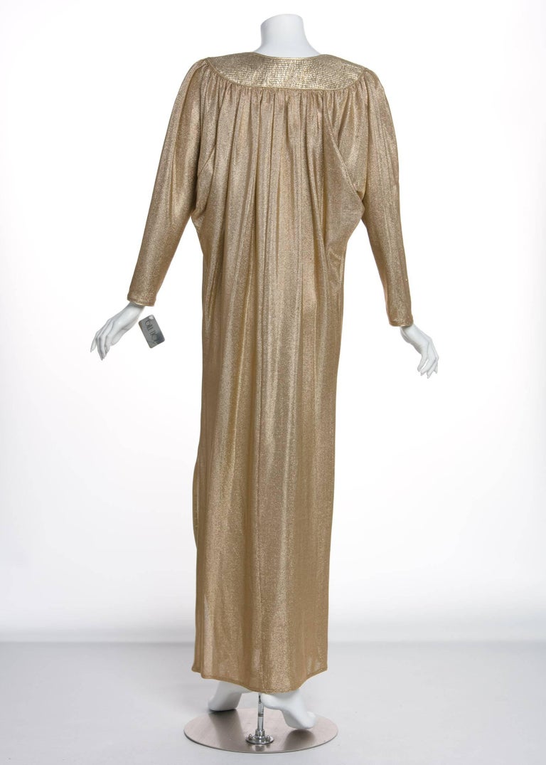 Bill Tice Metallic Gold Caftan, 1970s