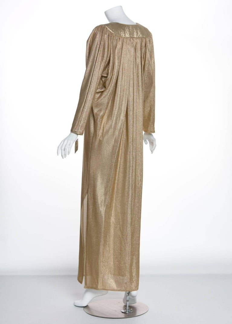 Bill Tice Metallic Gold Caftan, 1970s