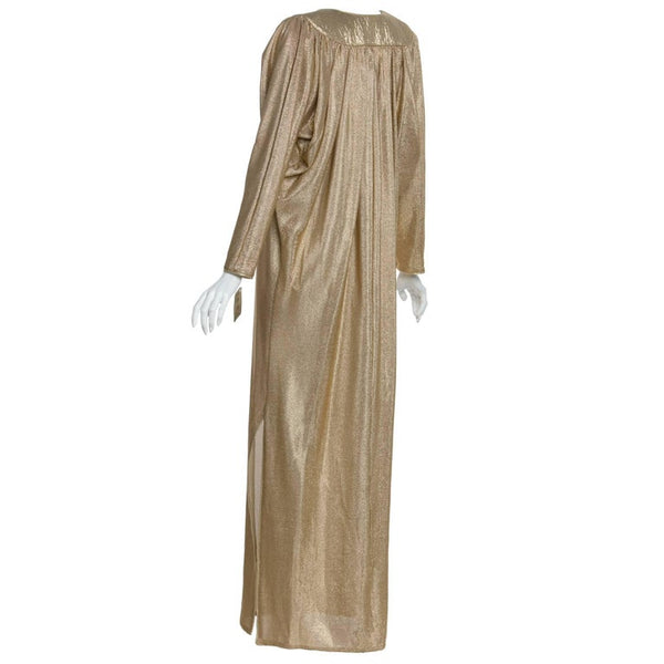 Bill Tice Metallic Gold Caftan, 1970s