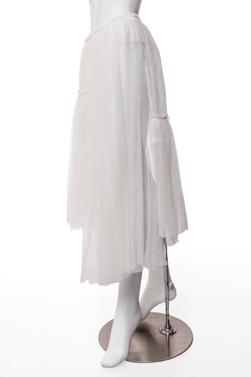 2007 Rei Kawakubo Comme des Garçons White Layered Tulle Skirt