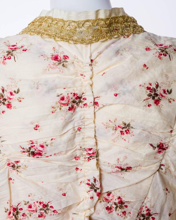 2008 Junya Watanabe Comme des Garcons Liberty Floral Gold Lace Runway Jacket