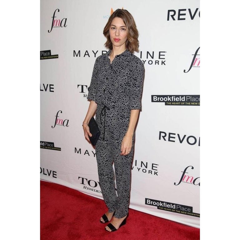 Sonia Rykiel Black and White Star Printed Drawstring Jumpsuit, 2015