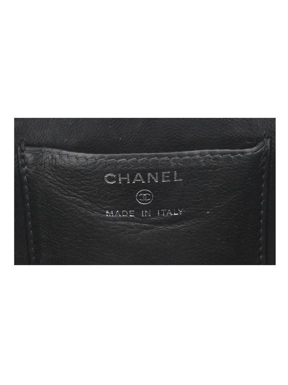 Chanel Black Lucite Minaudiere Clutch / Chain Wristlet Collectors Spring 2002