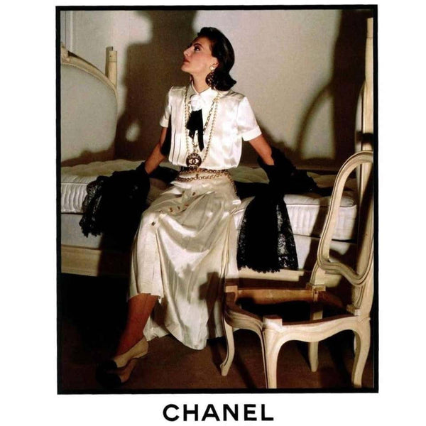 1990s Chanel Creme Silk Knife Pleats Camellia Bow Belted Shirt Dress Documented