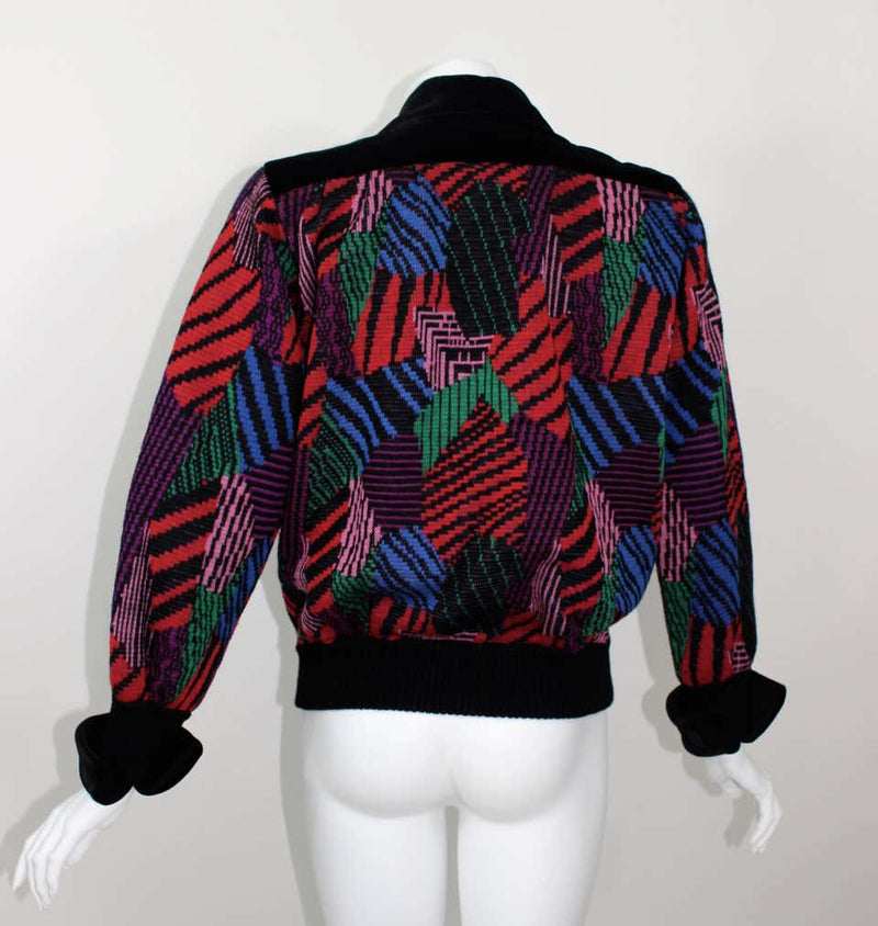 Vintage 1970s Saint Laurent Sweater Jacket YSL