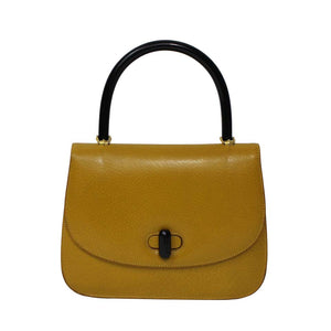 Vintage Gucci 1960s Leather & Bakelite Top Handle Bag