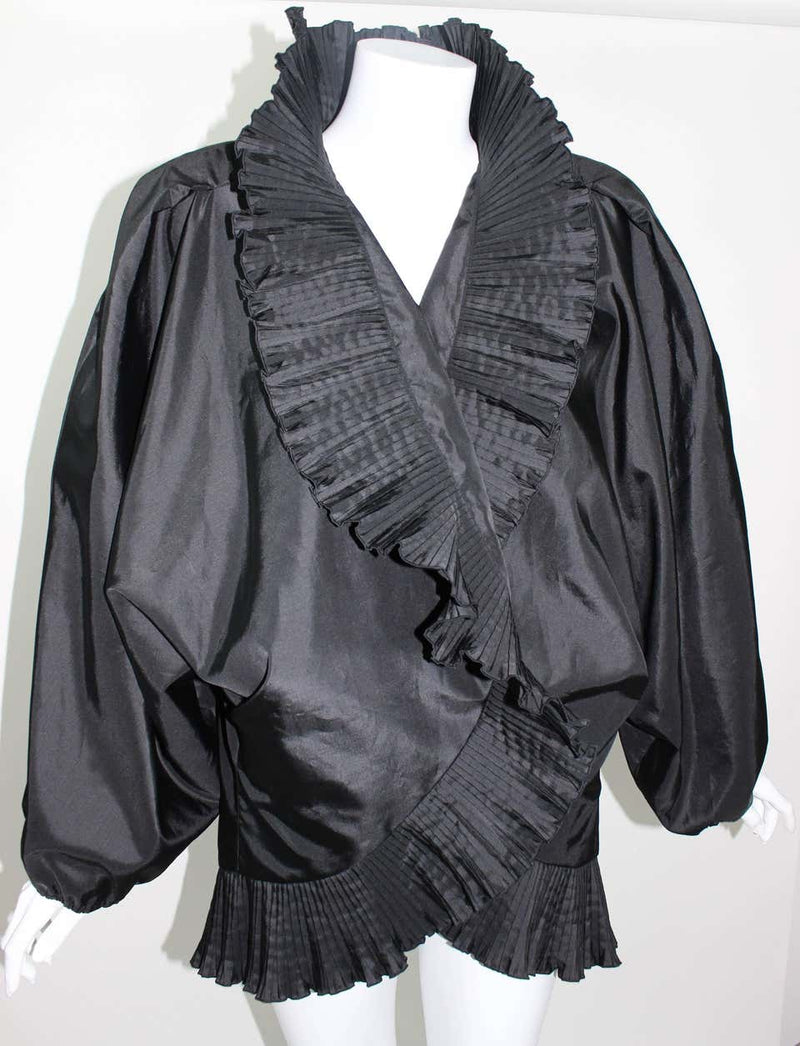 Vintage Accordion Pleat detail Jacket