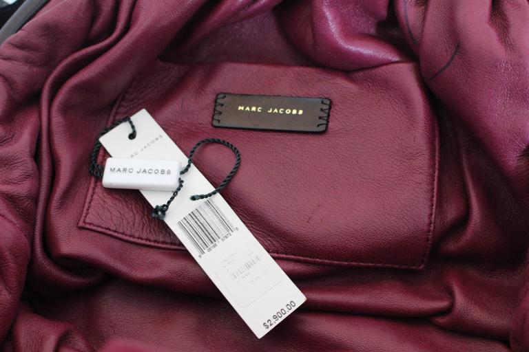 Marc Jacobs Fall 2005 Velvet Handbag w/ Leather and Ostrich Flower Detail Tags