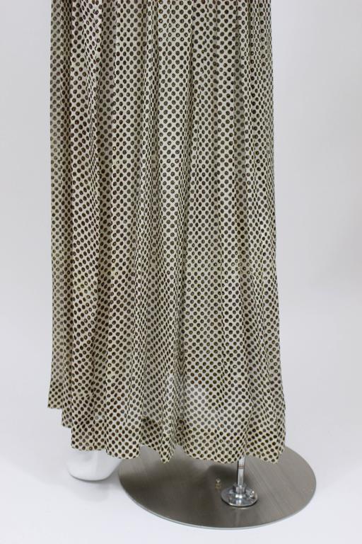 Vintage 1970s Bergdorf Goodman India Silk Maxi Dress