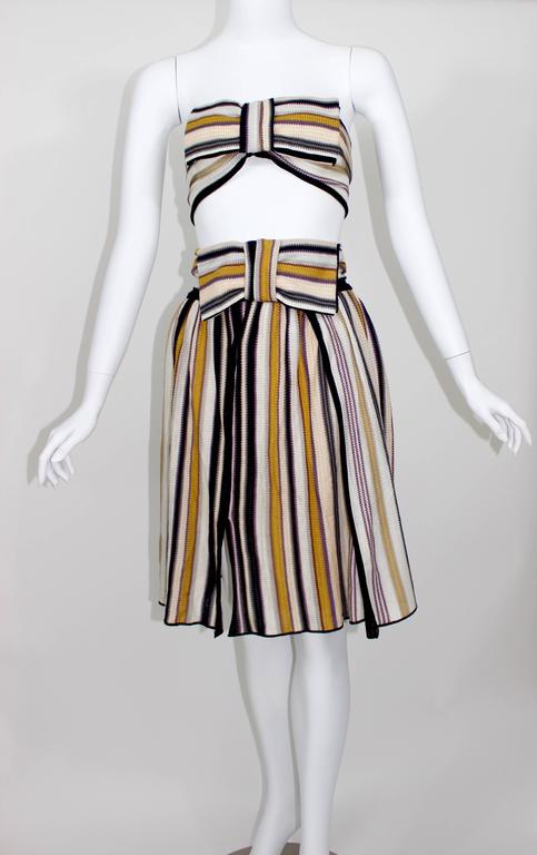 Missoni Bow Bandeau Top and matching Skirt Ensemble