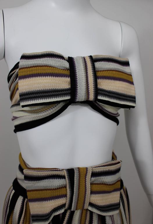 Missoni Bow Bandeau Top and matching Skirt Ensemble