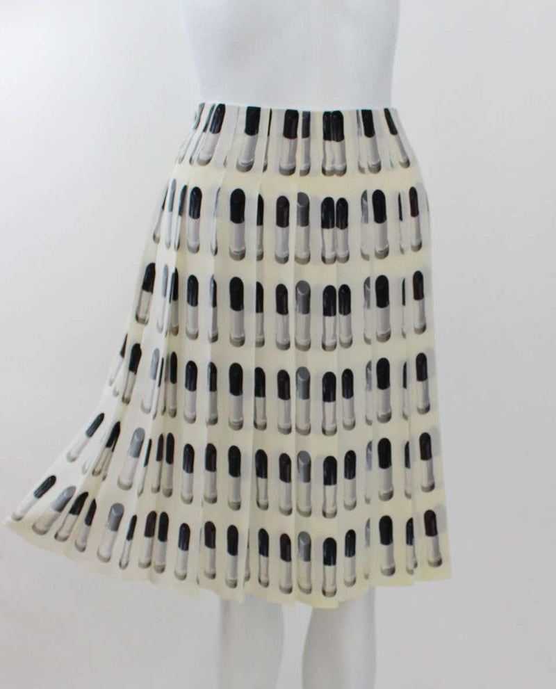 Prada Runway Lipstick Print Skirt Rare & Collectable Spring 2000