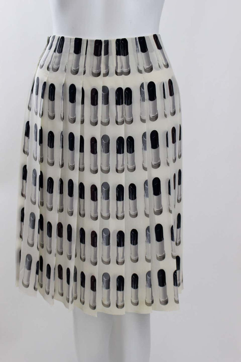 Prada Runway Lipstick Print Skirt Rare & Collectable Spring 2000