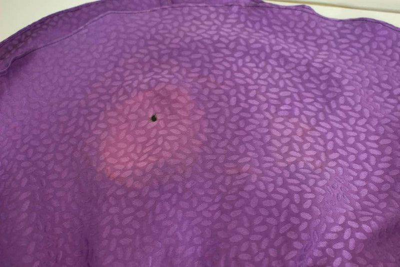 1970s Yves Saint Laurent Purple Silk Ruffle Skirt