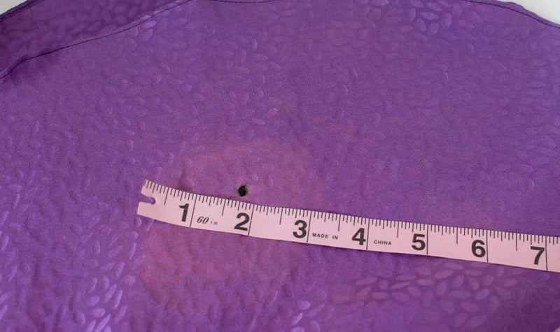 1970s Yves Saint Laurent Purple Silk Ruffle Skirt