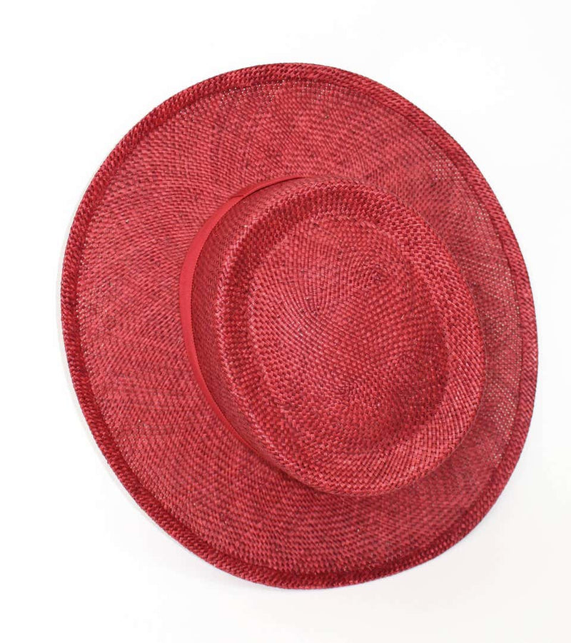 Vintage Chanel Cherry Red Straw Hat