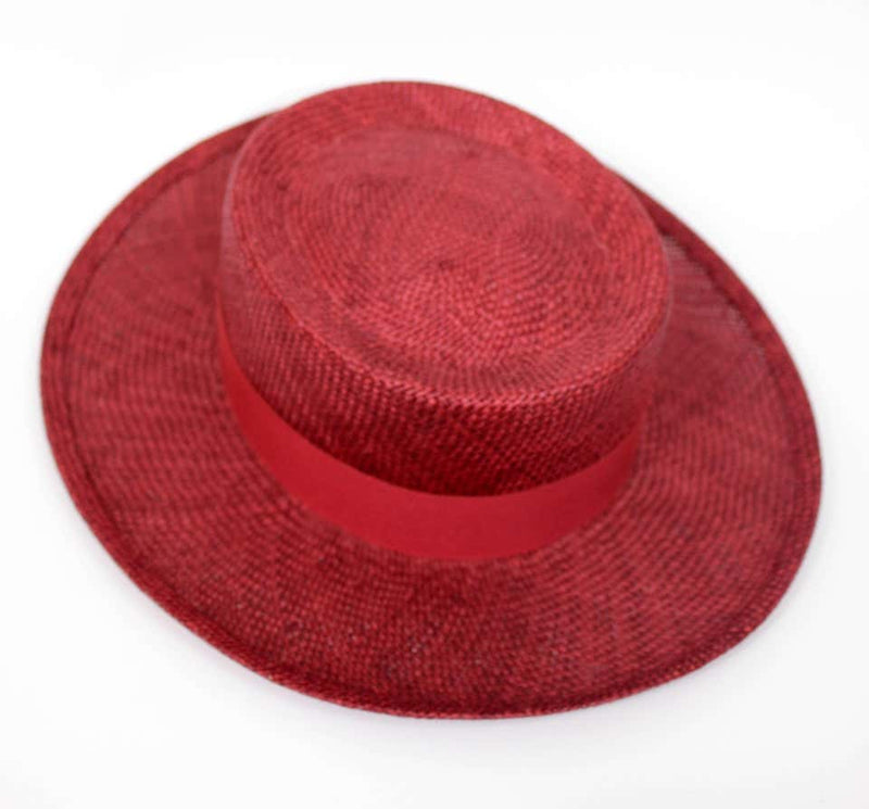 Vintage Chanel Cherry Red Straw Hat