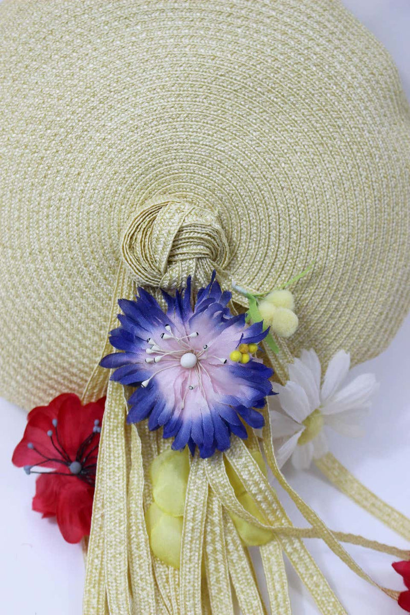 Vintage Yves Saint Laurent Floral Beret/ hat