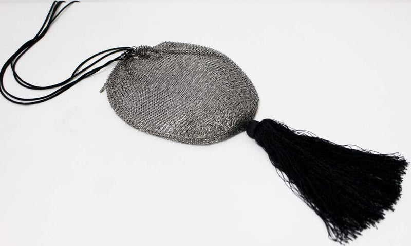 Elsa Peretti for Halston, Sterling Silver Bag Retailed by Tiffany & Co