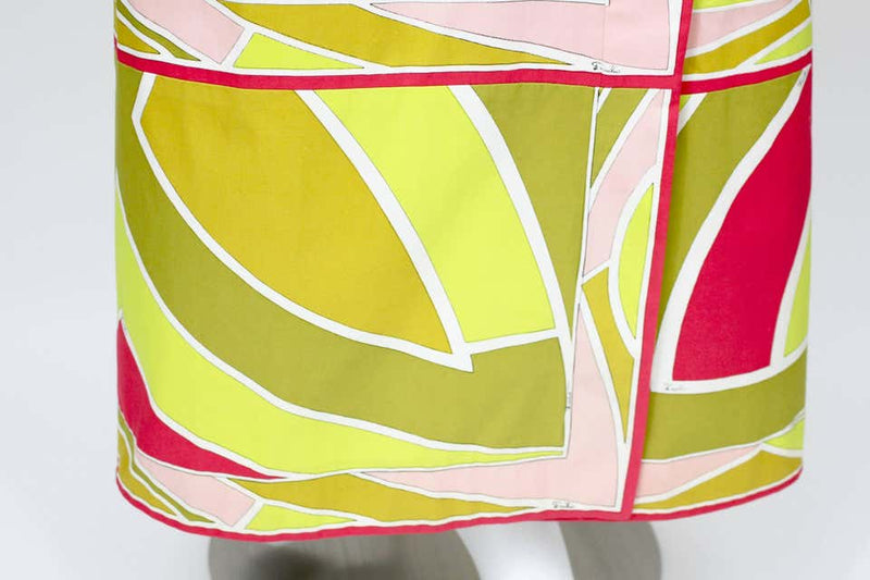 1960s Emilio Pucci Cotton Print Maxi Skirt