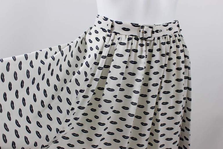 Prada Kissing Lips Resort Collection Silk Skirt, 2012
