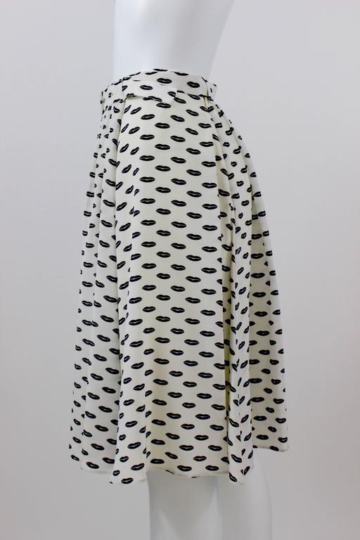 Prada Kissing Lips Resort Collection Silk Skirt, 2012