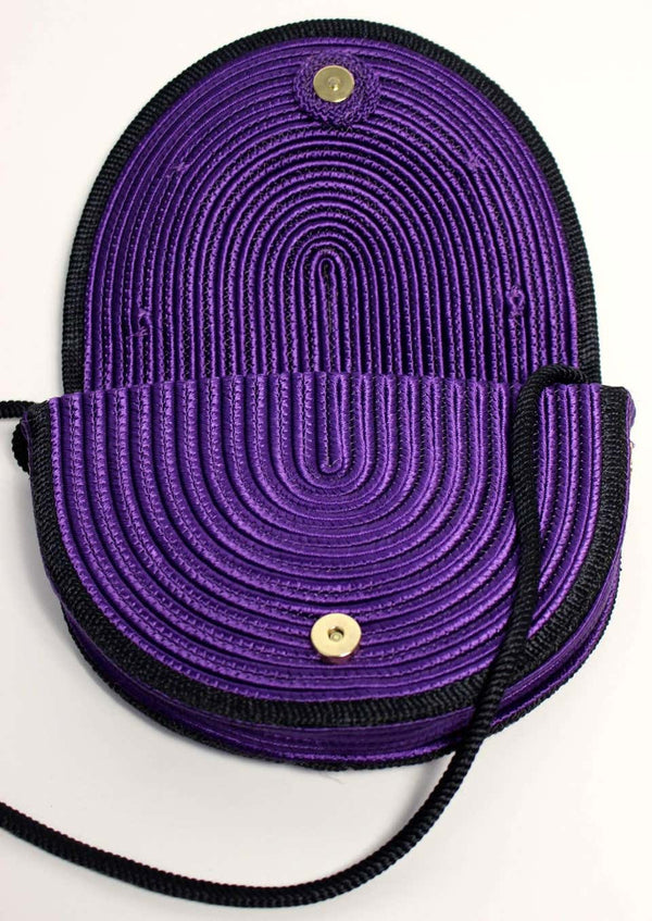 Vinatage Yves Saint Laurent Purple Passementerie Gripoix Hearts Tassel Purse