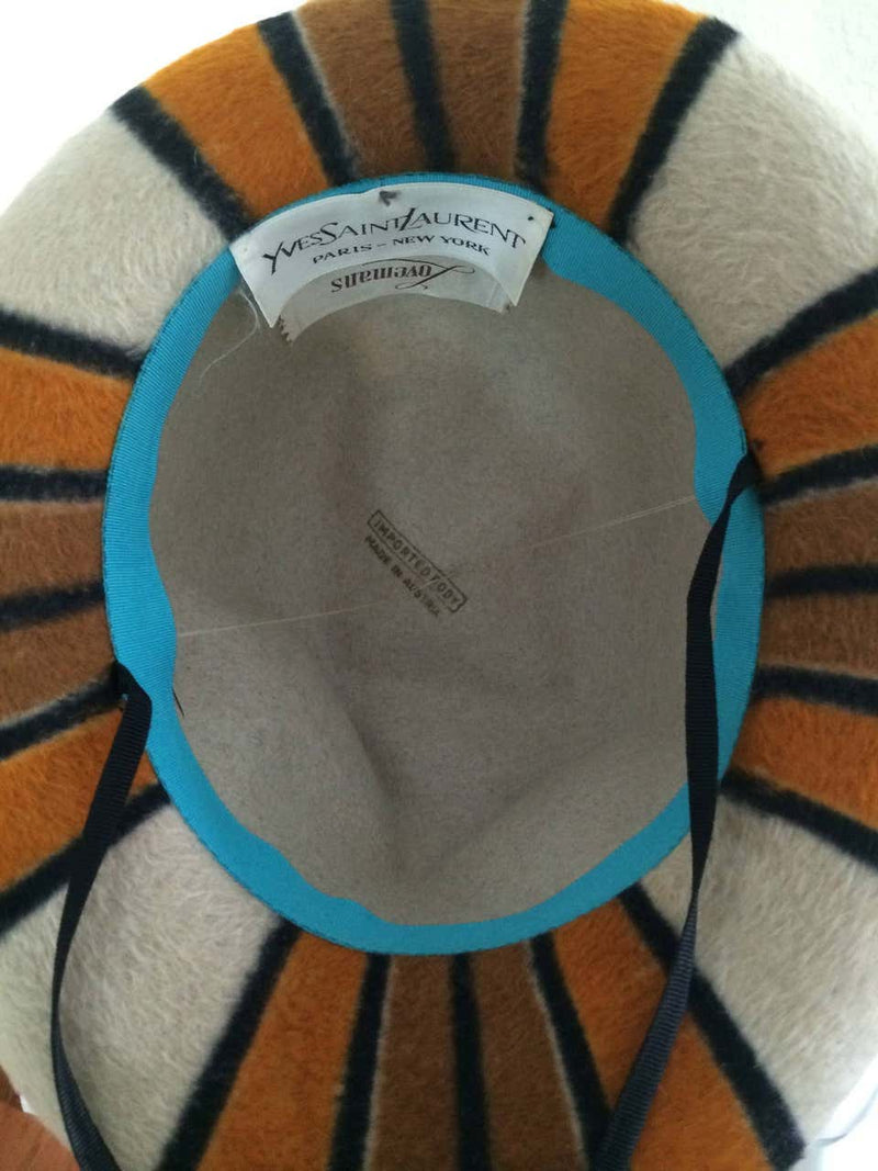 Yves Saint Laurent Stripe Hat YSL