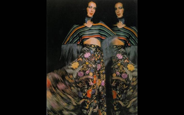 1970s Missoni Metallic Knit Floral & Bird Print Ensemble Rare Documented