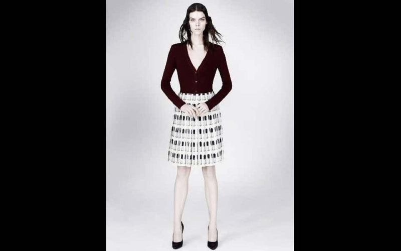 Prada Runway Lipstick Print Skirt Rare & Collectable Spring 2000