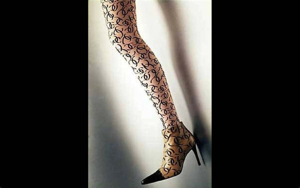 2000 Chanel CC Logo Tights New in Package as seen in Vogue Magazine at  1stDibs