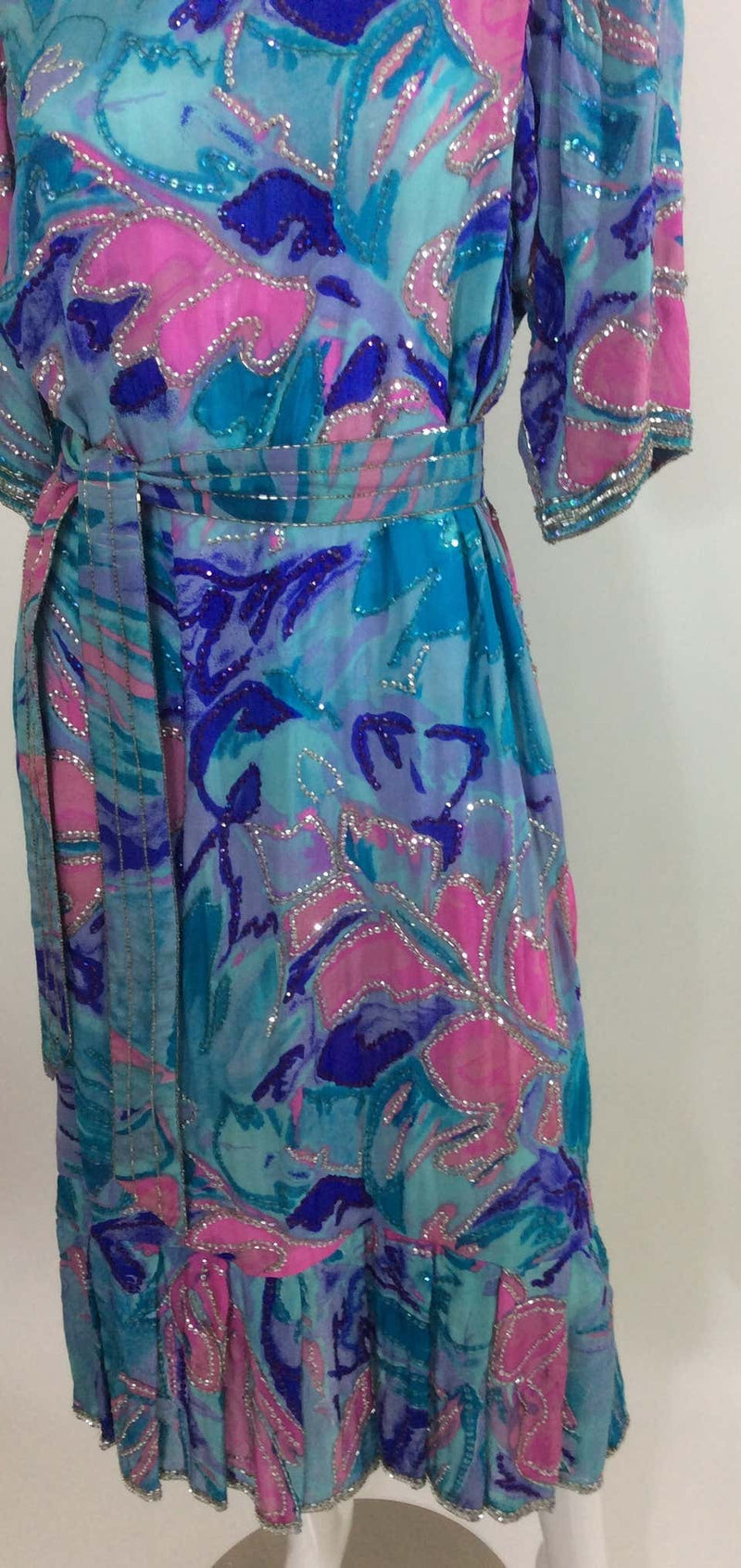 Vintage Silk Painted Dress