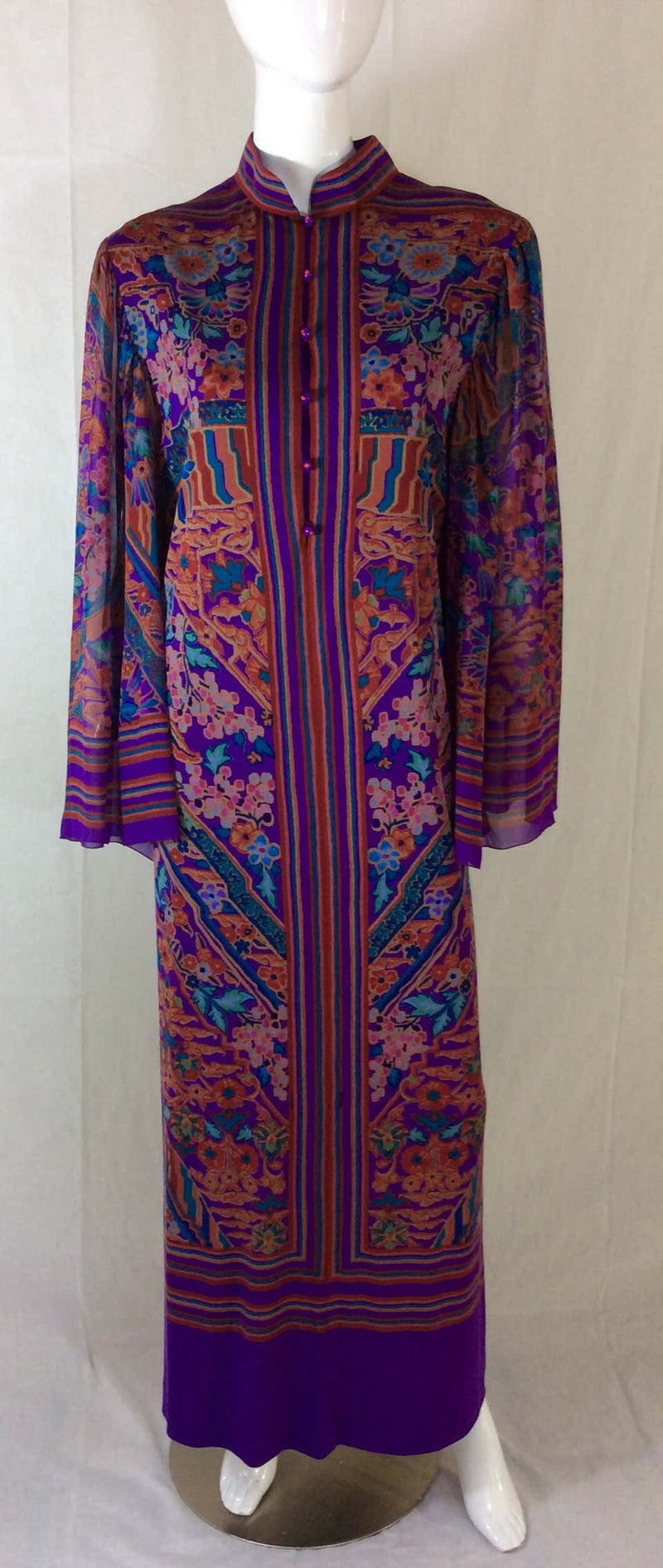 Vintage Leonard Paris Silk Caftan 1970s