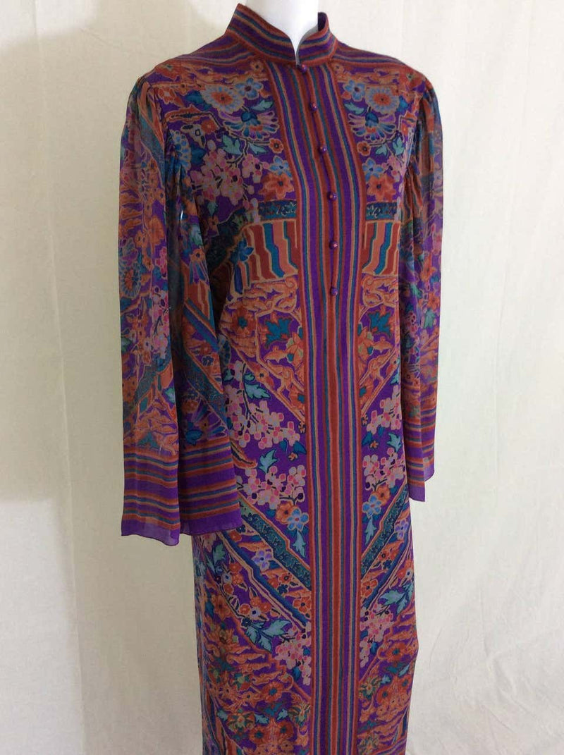 Vintage Leonard Paris Silk Caftan 1970s