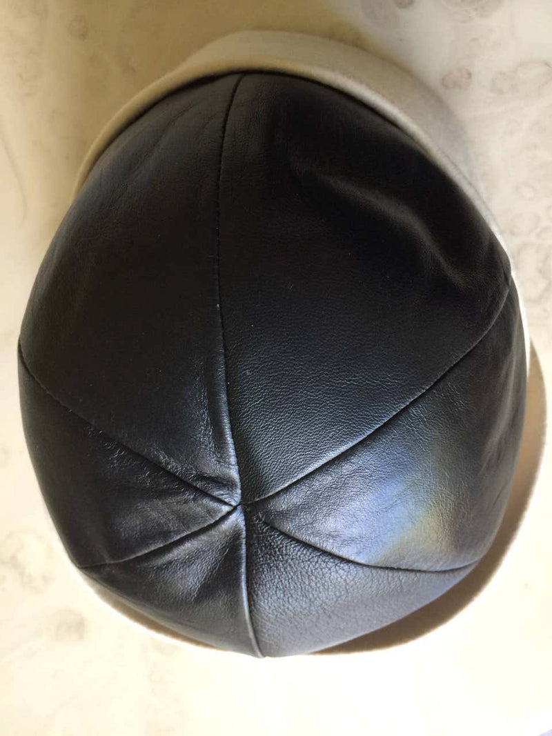 YSL Vintage Leather and Felt Hat with tags