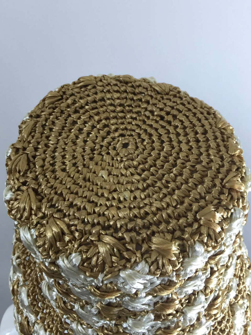 Prada Woven Raffia Bucket Sun Hat