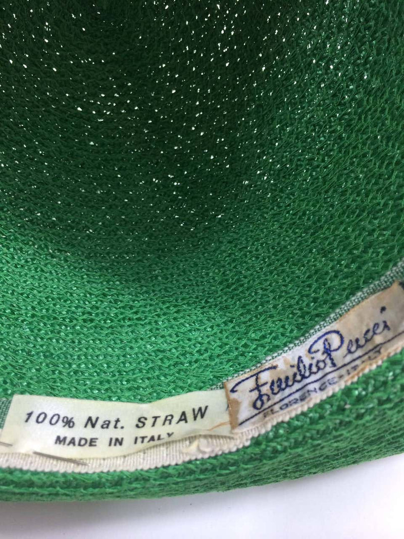 Vintage Pucci Green Sun Hat