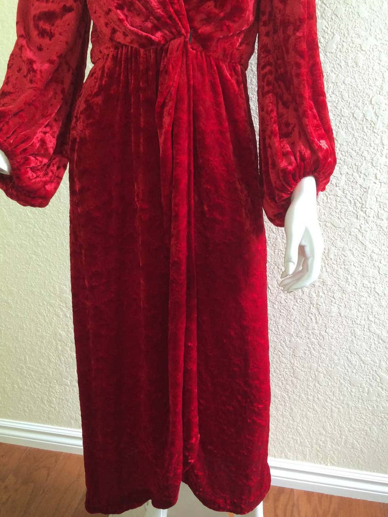 Saint Laurent Hostess Gown Museum Piece YSL 1970s