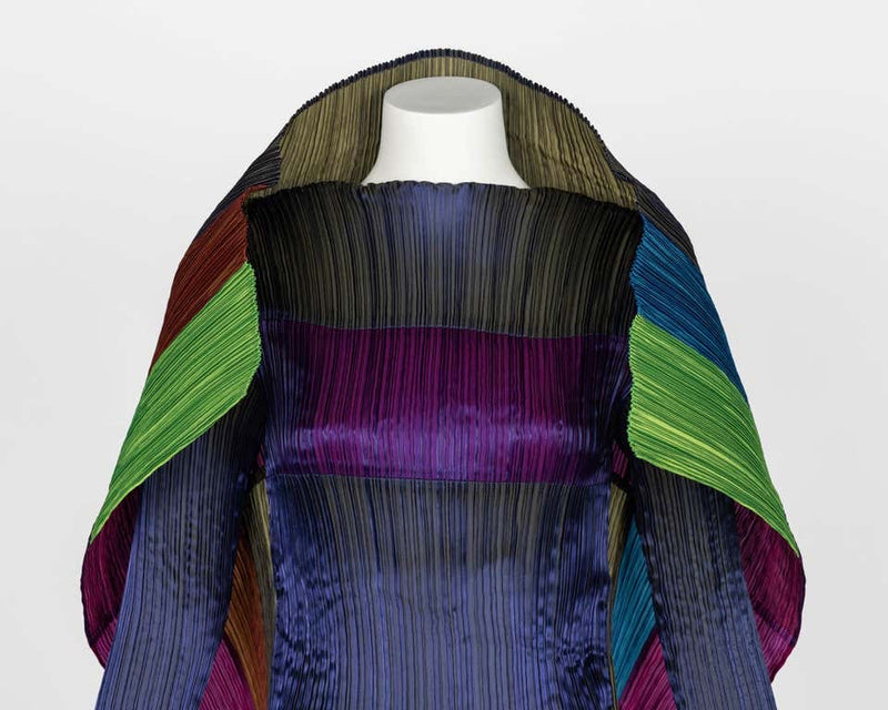 Incredible Rare Issey Miyake Pleats Please Avant Garde Color Block Dress