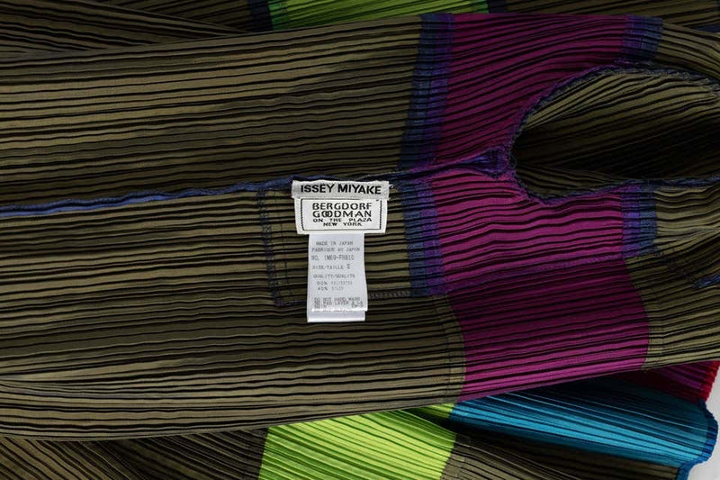 Incredible Rare Issey Miyake Pleats Please Avant Garde Color Block Dress