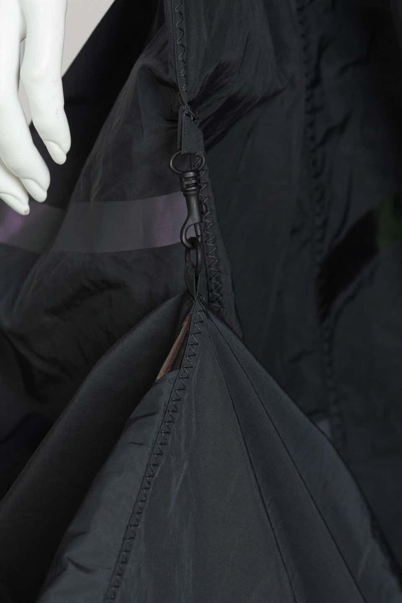 Bottega Veneta Grey Stripe Zipper Gown Runway Spring 2016