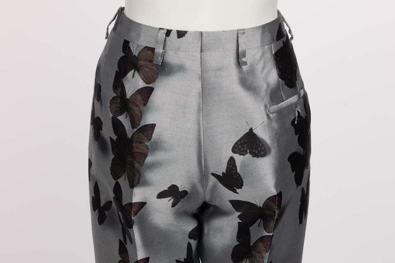 Lanvin Silk Butterfly Pants F/W 2013 Size 38