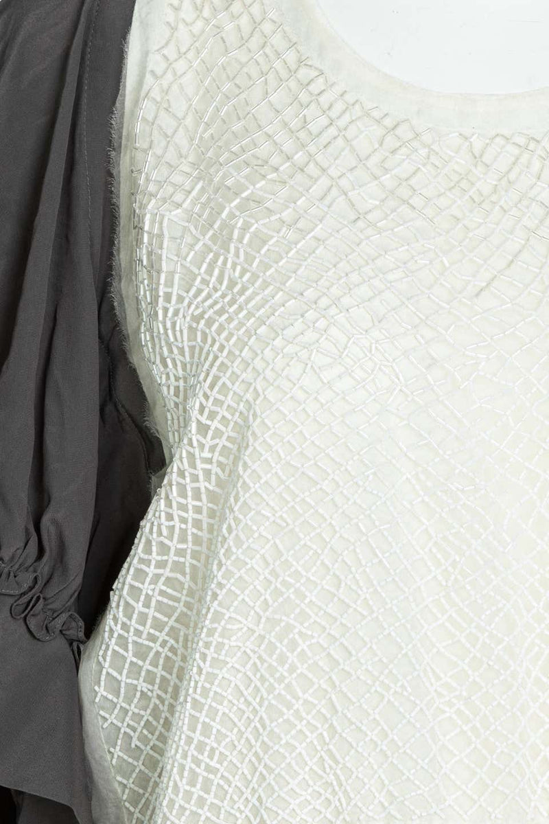 JW Anderson Silk Macrame Wood Beaded Fringe Dress Runway Spring 2019