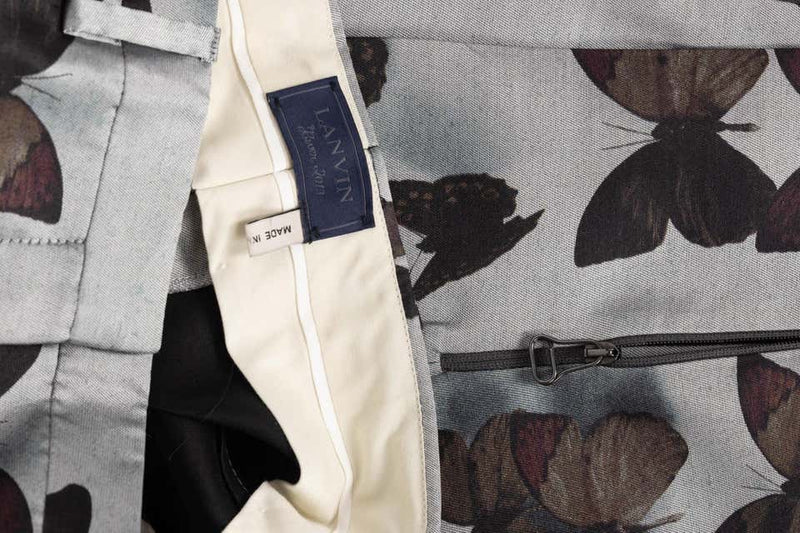 Lanvin Silk Butterfly Pants F/W 2013 Size 38