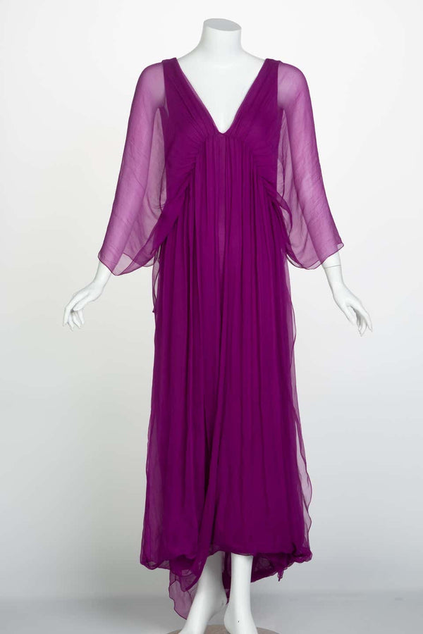 Yves Saint Laurent Edition Soir Chiffon Evening Dress circa 2009