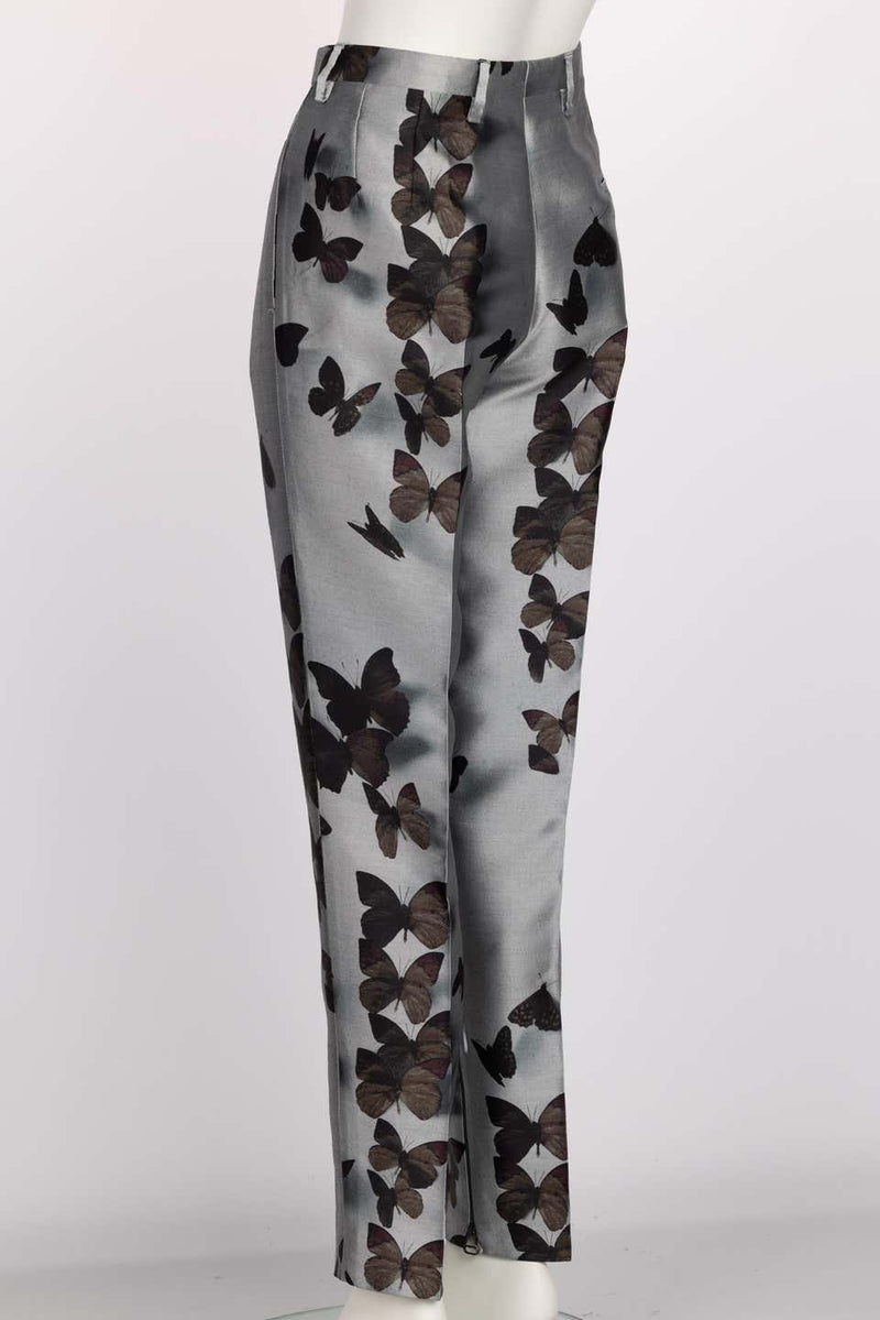 Lanvin Silk Butterfly Pants F/W 2013 Size 38