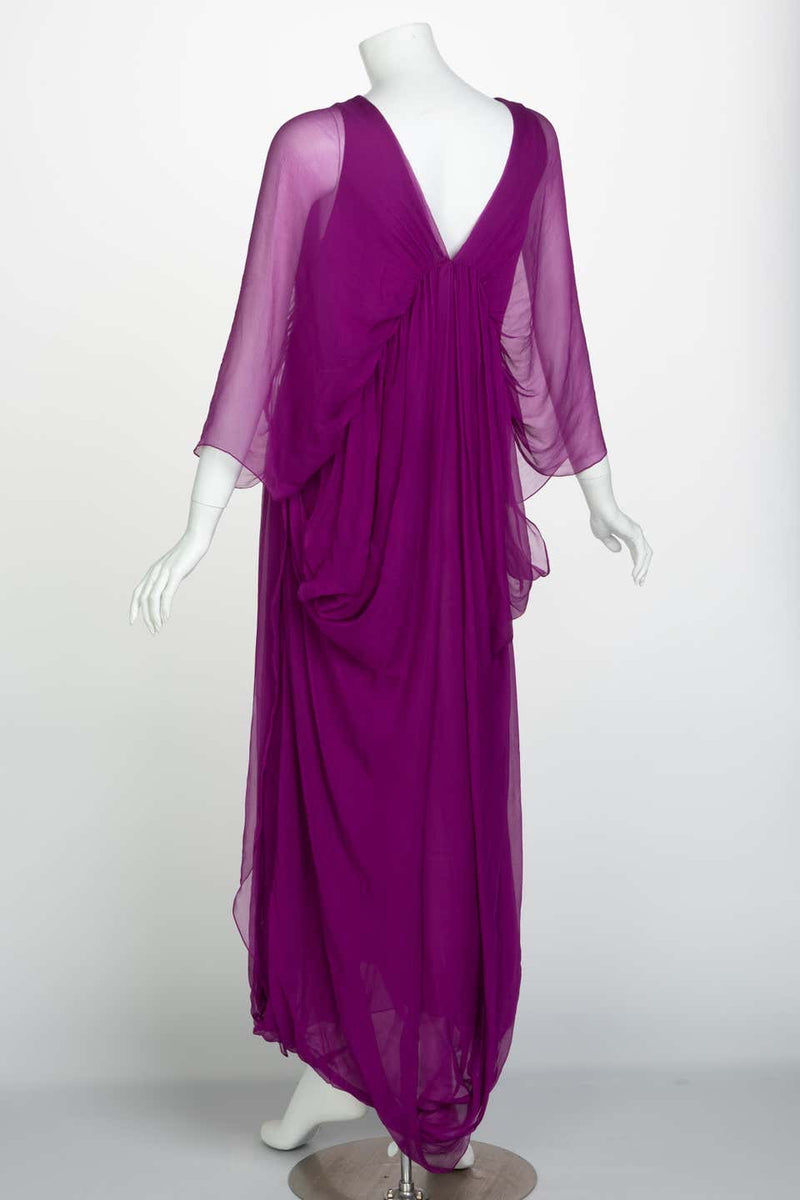 Yves Saint Laurent Edition Soir Chiffon Evening Dress circa 2009